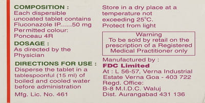 Zocon Dt 50mg Strip Of 4 Tablets