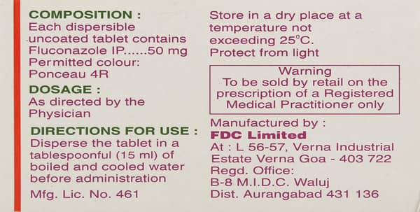 Zocon Dt 50mg Strip Of 4 Tablets