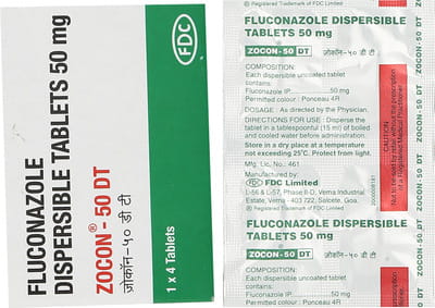 Zocon Dt 50mg Strip Of 4 Tablets
