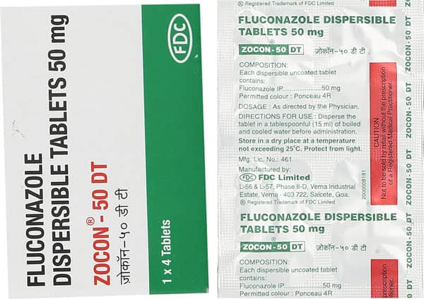 Zocon Dt 50mg Strip Of 4 Tablets
