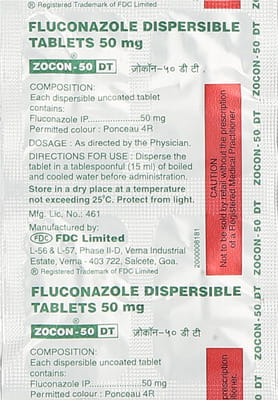 Zocon Dt 50mg Strip Of 4 Tablets