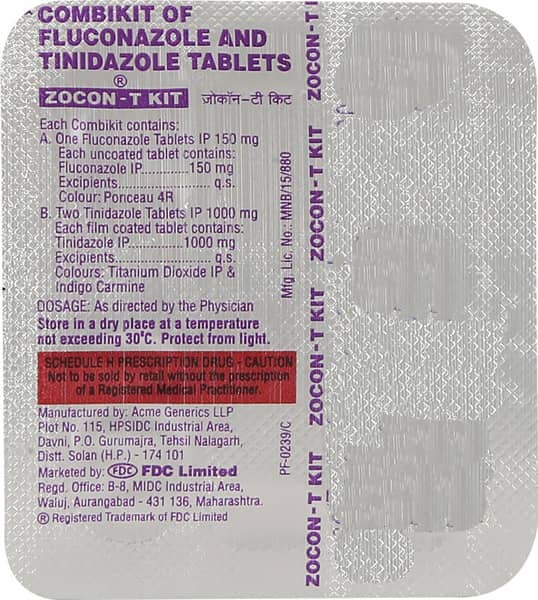 Zocon-T Tablet Combikit