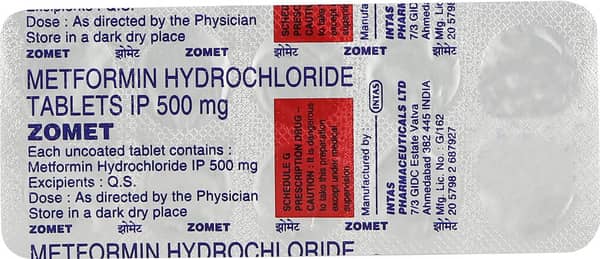 Zomet 500mg Strip Of 10 Tablets