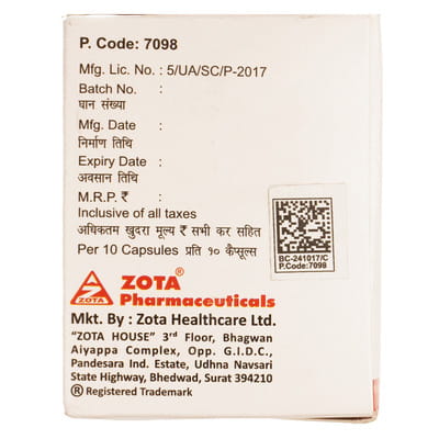 Zomox 500mg Strip Of 10 Capsules
