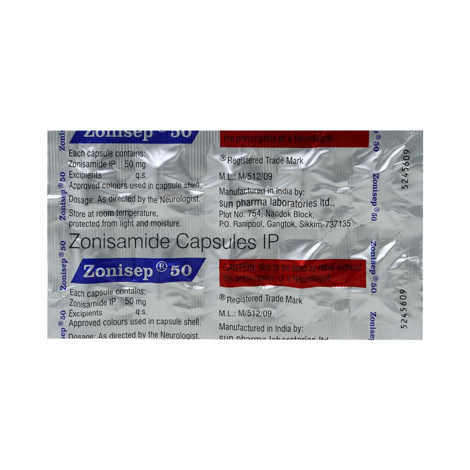 zonisep 50mg capsules