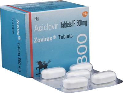 Zovirax 800mg Strip Of 5 Tablets