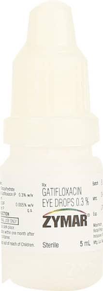 Zymar 0.3%W/V Bottle Of 5ml Eye Drops