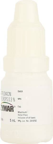 Zymar 0.3%W/V Bottle Of 5ml Eye Drops