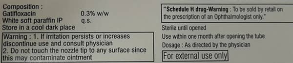 Zymar 0.3% Eye Oint 5gm