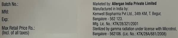 Zymar 0.3% Eye Oint 5gm