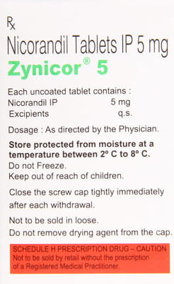 Zynicor 5mg Bottle Of 20 Tablets