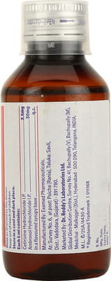 Zyrcold Bottle Of 100ml Syrup