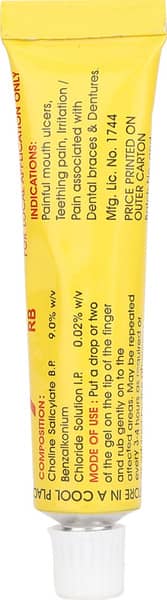 Zytee Rb Tube Of 10ml Mouth Gel