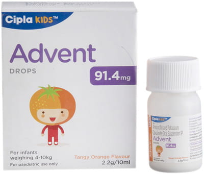 Advent 91.4mg Orange Flavour Bottle Of 10ml Drops