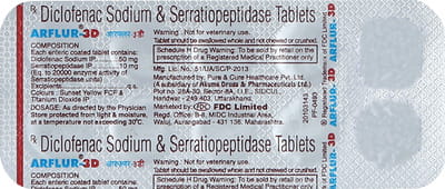 Arflur 3d Strip Of 10 Tablets