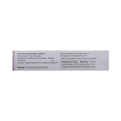 Azithral Si 500mg Strip Of 5 Tablets