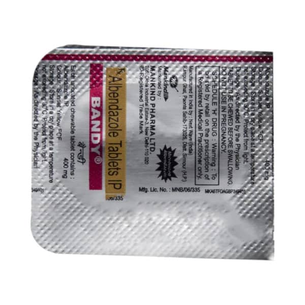 Bandy 400mg Strip Of 1 Chewable Tablet