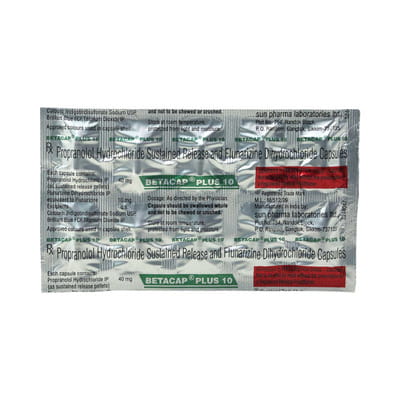 Betacap Plus 10mg Strip Of 10 Capsules