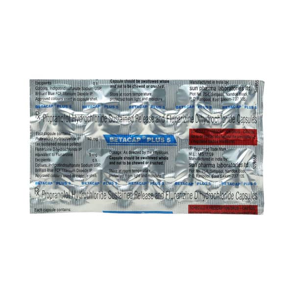 Betacap Plus 5mg Strip Of 10 Capsules