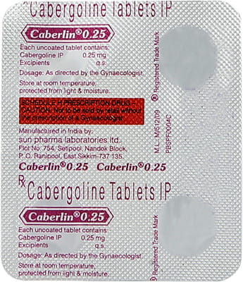 Caberlin 0.25mg Strip Of 4 Tablets