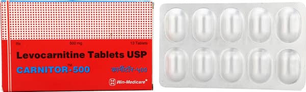 Carnitor 500mg Strip Of 10 Tablets