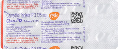 Carzec 3.125mg Tablet