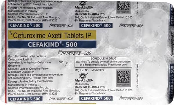 Cefakind 500Mg Strip Of 10 Tablets