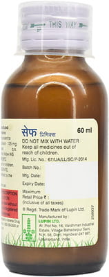 Ceff 125mg Premix Bottle Of 60ml Suspension