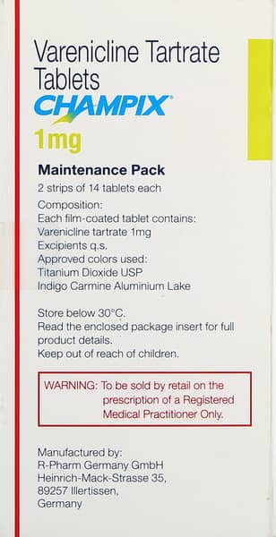 Champix 1mg Tablets (Maintenance Pack)