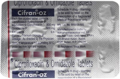 Cifran Oz Strip Of 10 Tablets