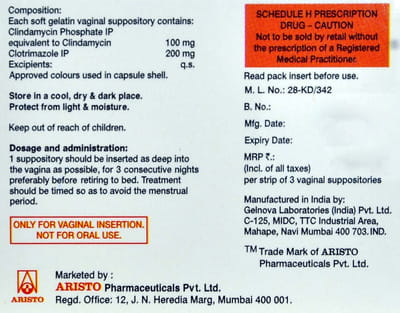 Clingen 3 Strip Of 3 Vaginal Suppository