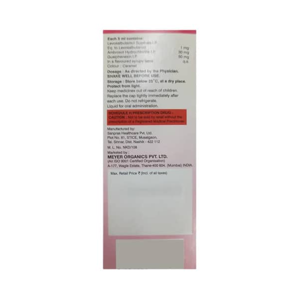 Cofaid Ex Sugar Free Bottle Of 100Ml Expectorant