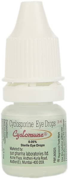 Cyclomune 0.05% Bottle Of 3ml Eye Drops