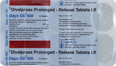 Dayo Od 500mg Strip Of 10 Tablets