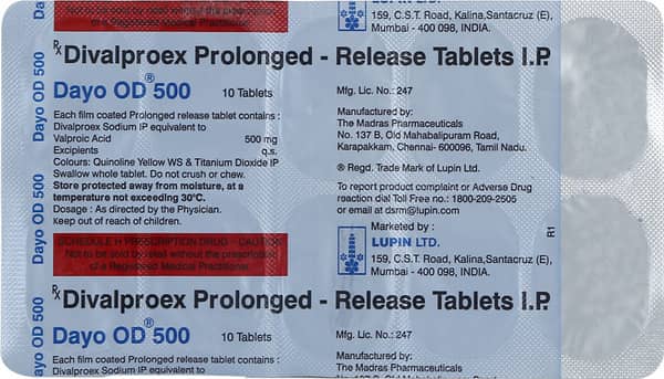 Dayo Od 500mg Strip Of 10 Tablets