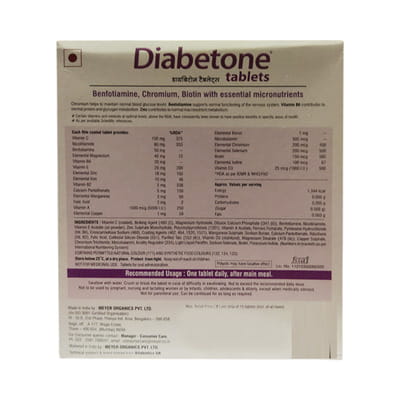 Diabetone Strip Of 15 Tablets