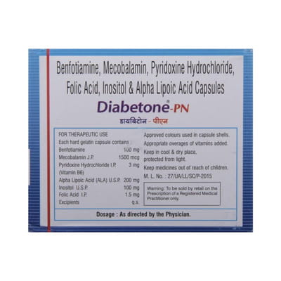 Diabetone Strip Of 15 Tablets