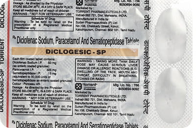 Diclogesic Sp Strip Of 10 Tablets