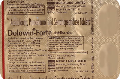 Dolowin Forte Strip Of 10 Tablets