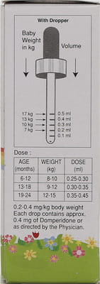 Domstal Baby Strawberry Flavour Bottle Of 5ml Oral Drops