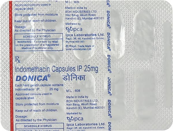 Donica 25mg Strip Of 10 Capsules