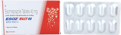 Esoz Fast 40mg Strip Of 10 Tablets