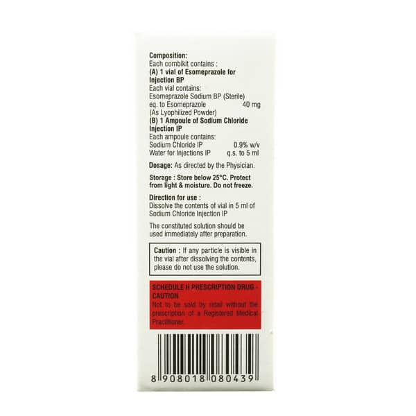 Esoz 40Mg Dry Vial Of 1 Powder For Injection