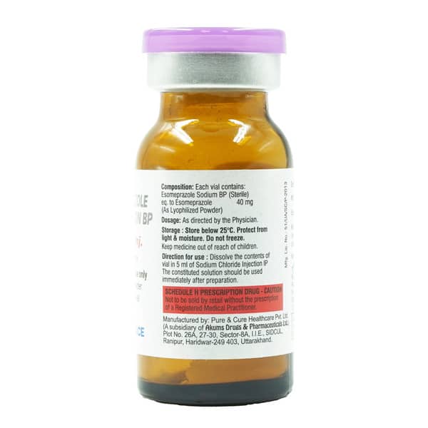Esoz 40Mg Dry Vial Of 1 Powder For Injection