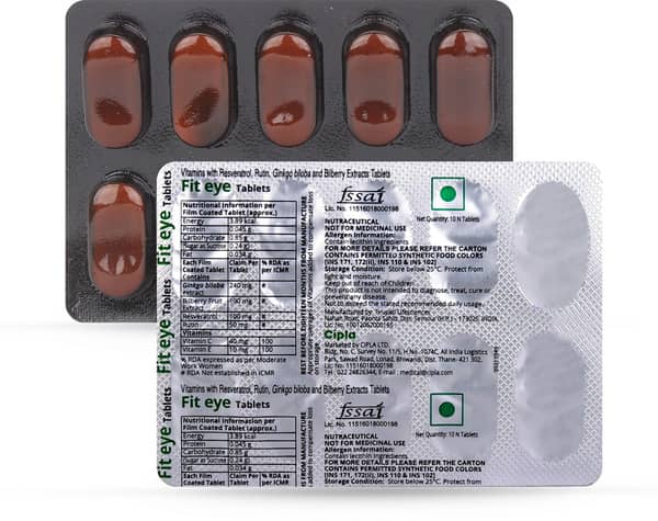 Fit Eye Strip Of 10 Tablets