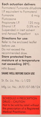 Formoflo 125mcg Packet Of 120md Transhaler