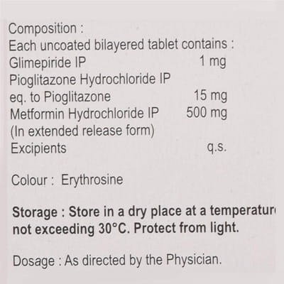 Glimestar Pm 1mg Strip Of 10 Tablets