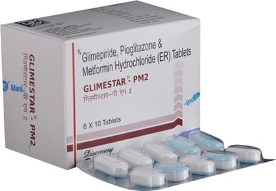 Glimestar Pm 2mg Strip Of 10 Tablets