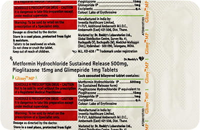 Glimy Mp1 Strip Of 10 Tablets