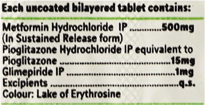 Glimy Mp1 Strip Of 10 Tablets